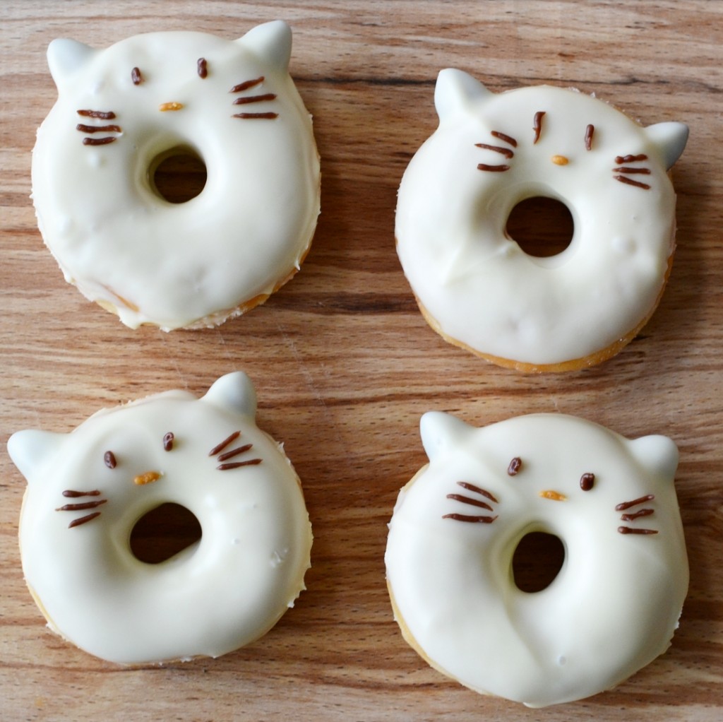 cute cat doughnuts tutorial