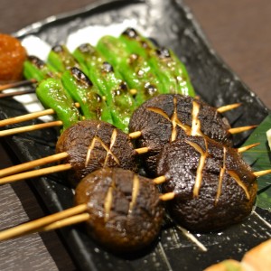 vegetarianh yakitori japanese food tokyo