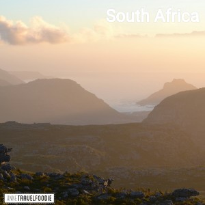 view from table mountain Cape Town South Africa
