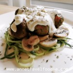 courgetti blue cheese sauce