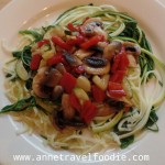 vegan courgetti anne travel foodie