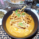 Khao Soi Chicken at cafe panau