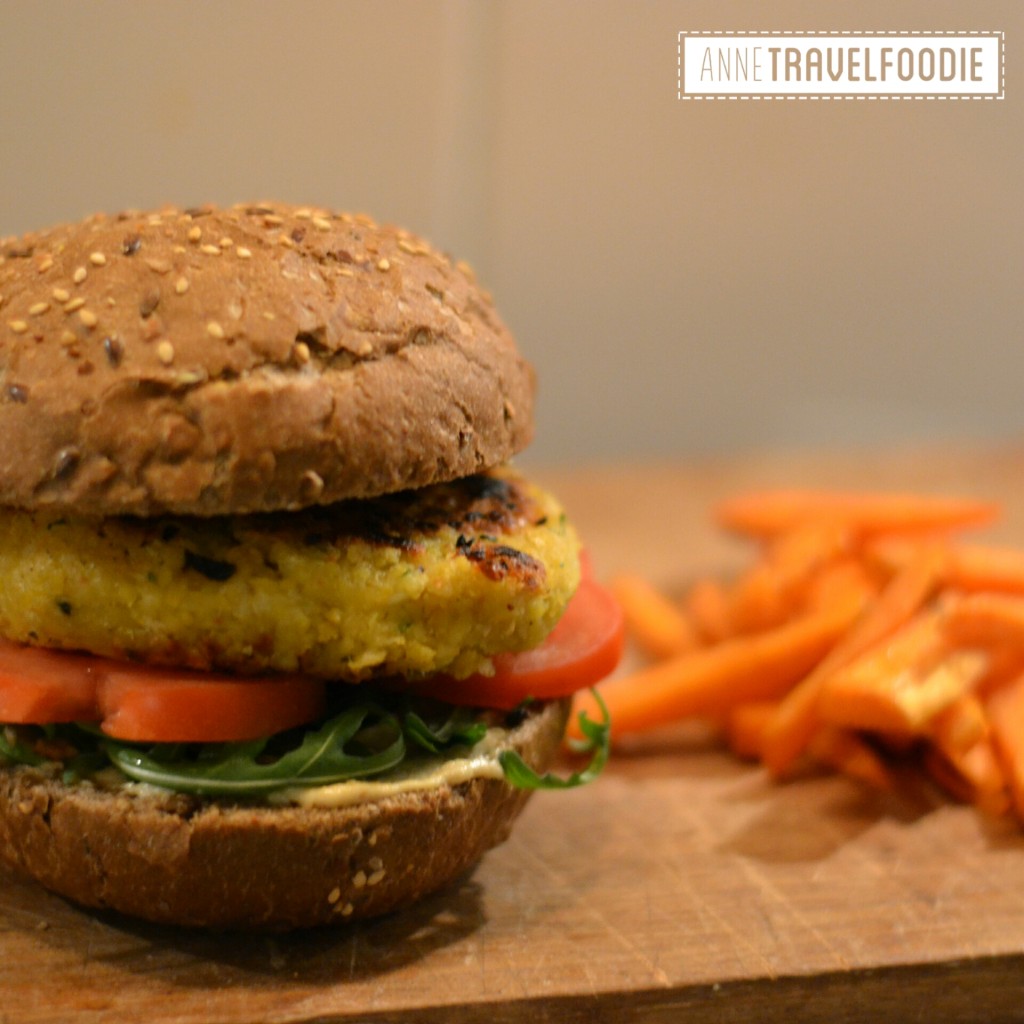 vegan falafel burger insta