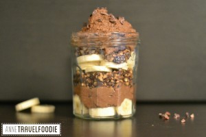 raw vegan chocolate brownie mousse dessert