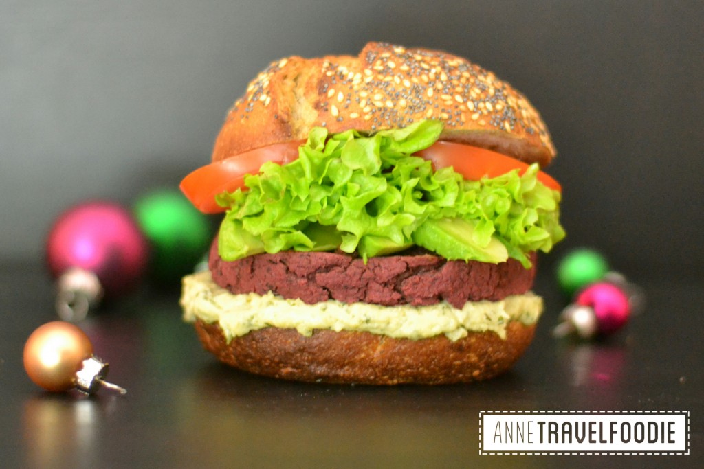 vegan red beet burger annetravelfoodie