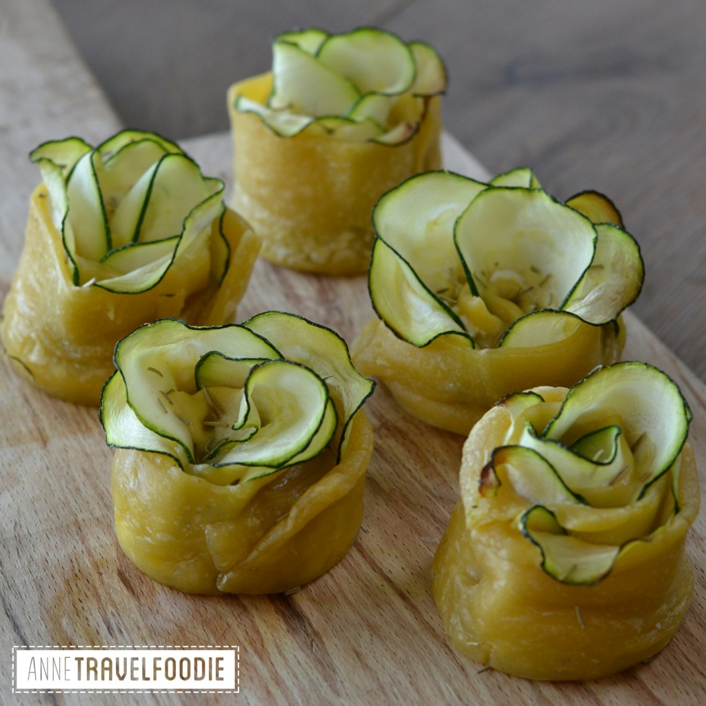 courgette roses vegetarian