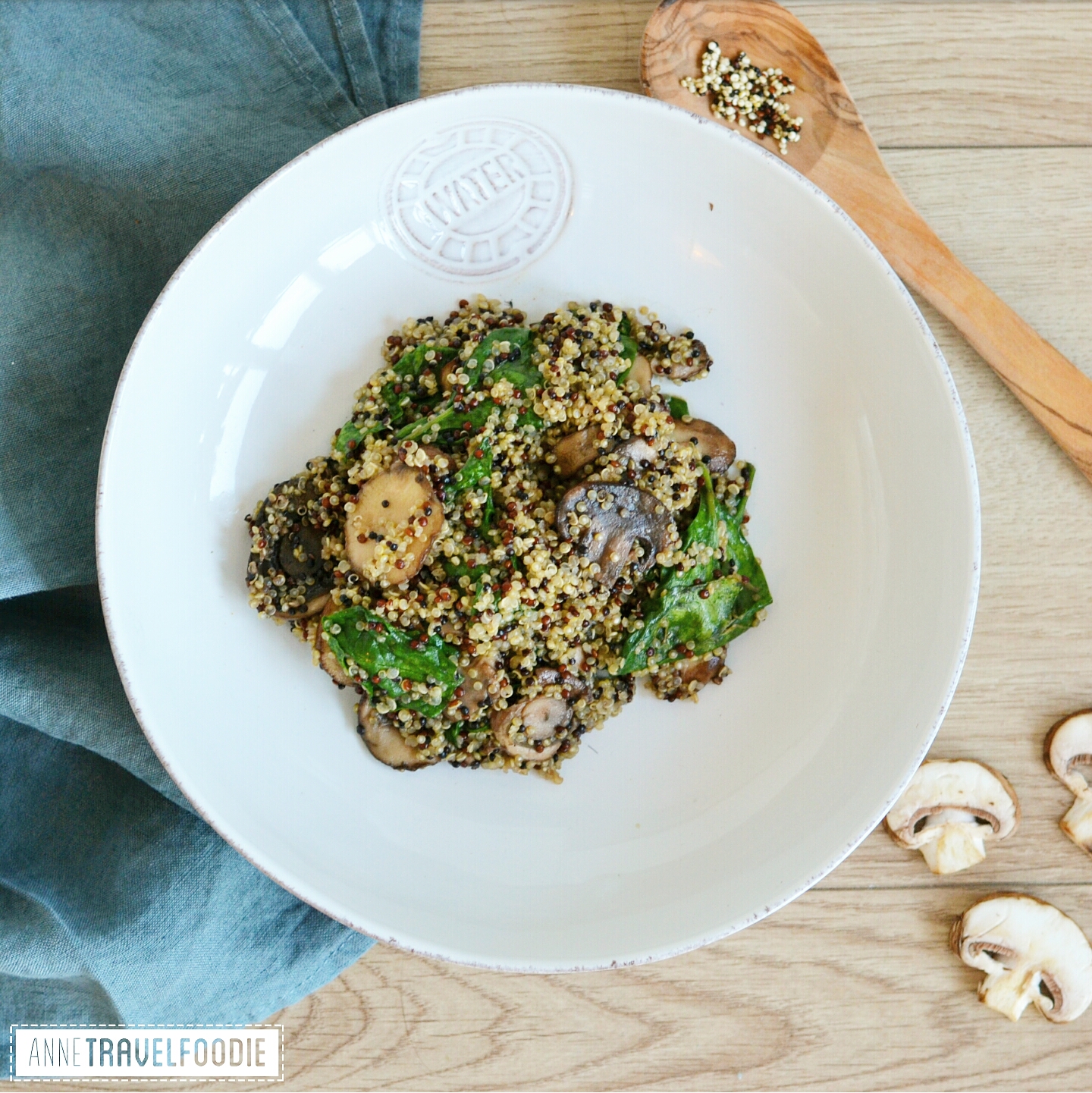Vegetarian Quinoa Risotto - Anne Travel Foodie