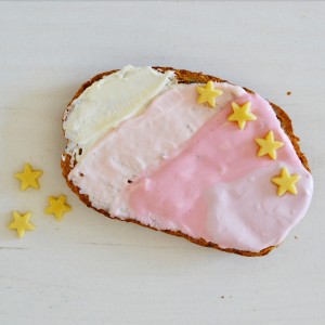 unicorn toast with natural coloring