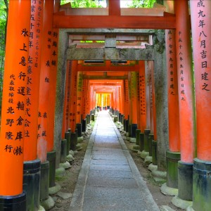 red gates Fushimi Inari-taisha kyoto