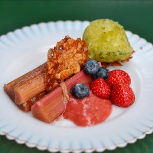 vegan rhubarb dessert marits eetkamer amsterdam