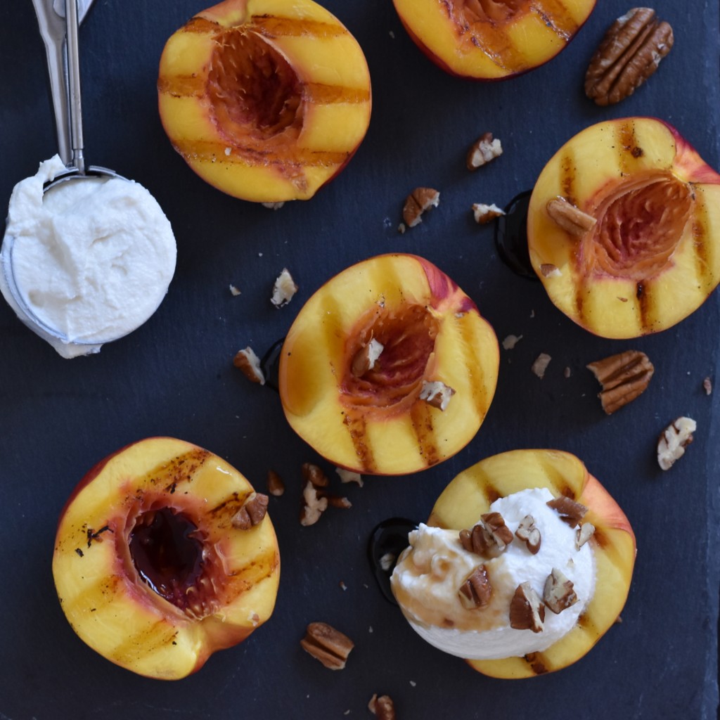 barbecue grilled nectarines