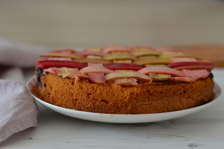 Vegan and Gluten free Rhubarb Cake Anne Travel Foodie