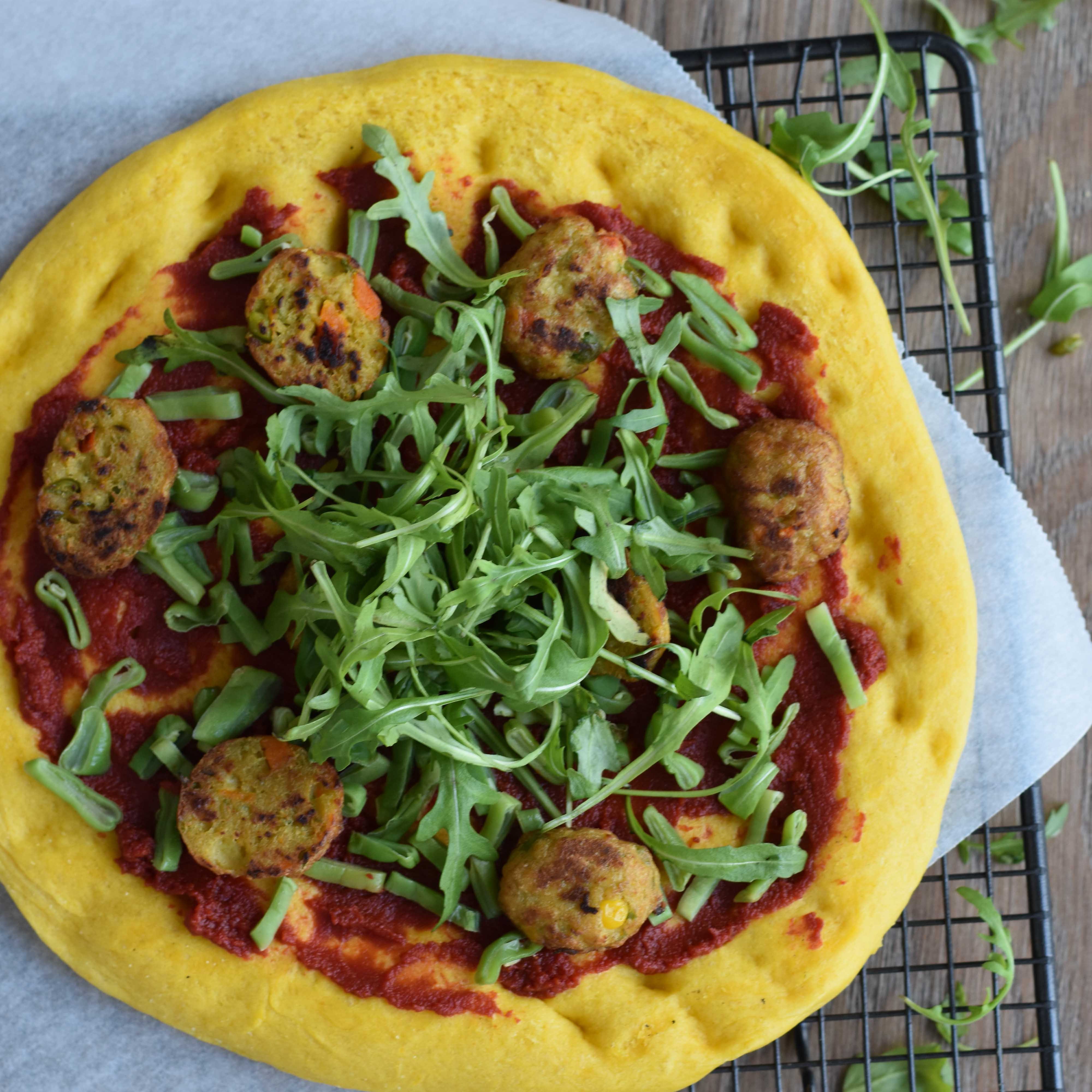 gezonde vegetarische pizza - Anne Travel Foodie