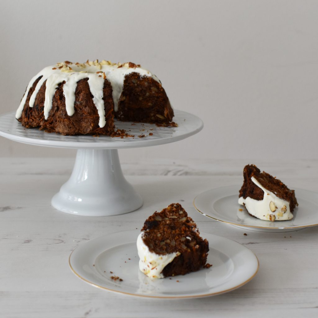 Sugar free carrot cake with teff flour - Anne Travel Foodie