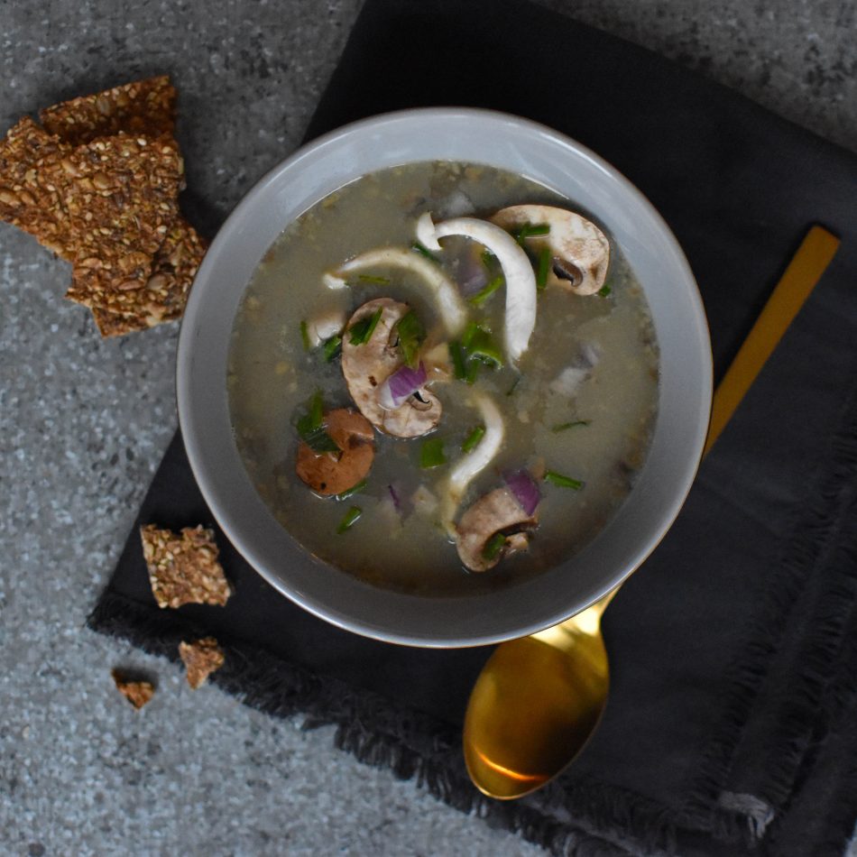 Recipe: Vegan Mushroom Soup - Anne Travel Foodie