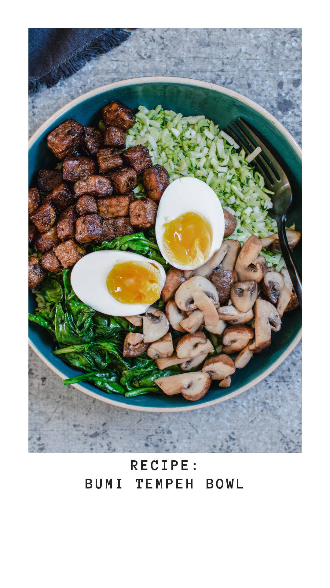 Recipe Bumi Tempeh Bowl Anne Travel Foodie