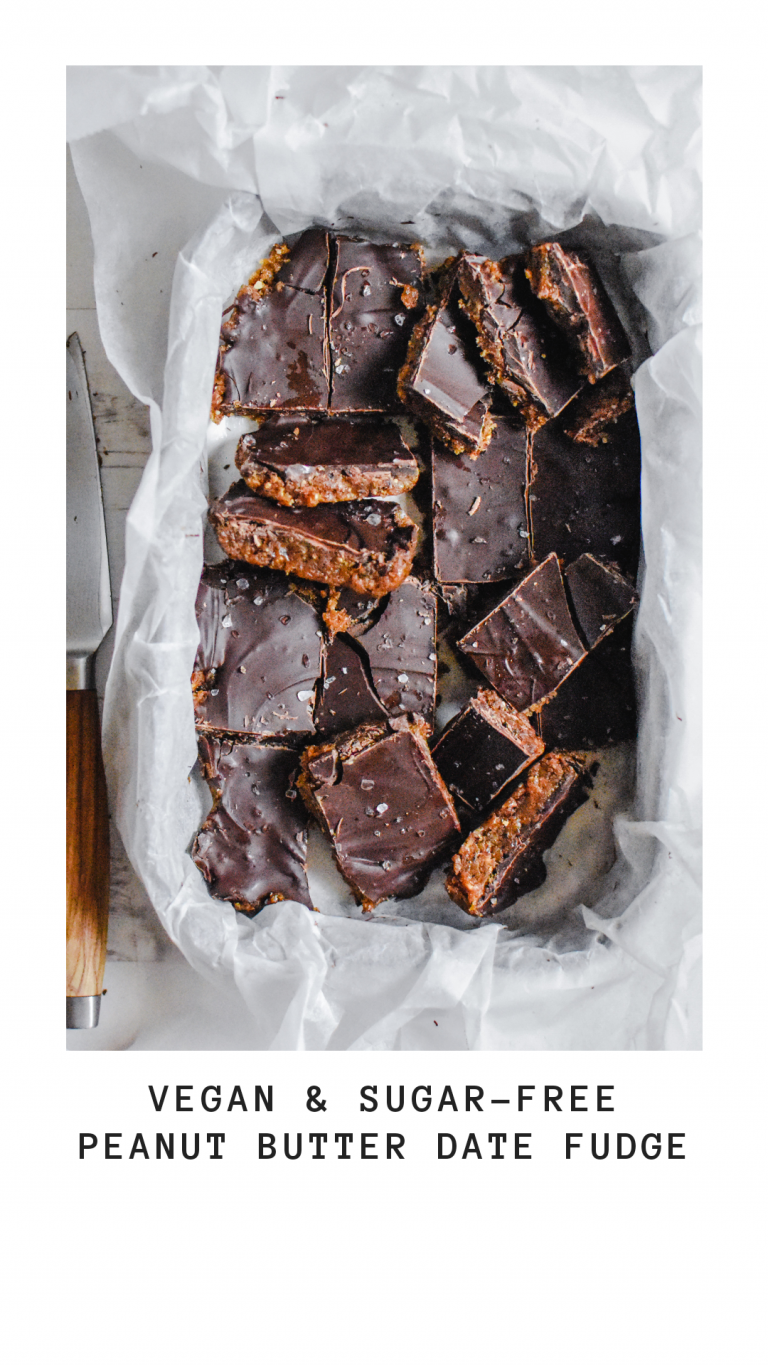 Vegan Peanut Butter Date fudge with chocolate Anne Travel Foodie