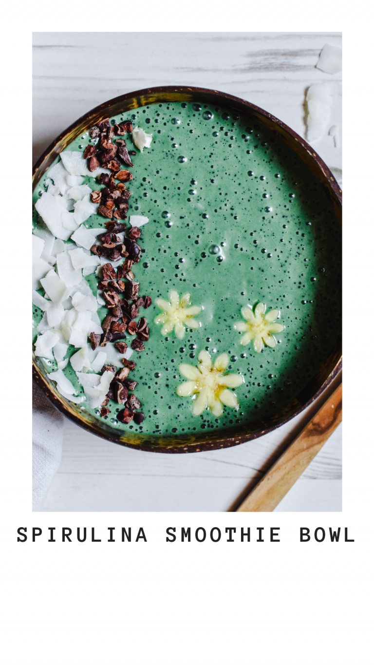 Spirulina Smoothie Bowl Anne Travel Foodie
