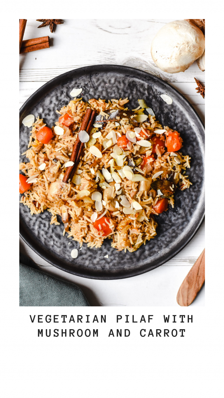 Vegetarian Pilaf with Mushrooms and Carrot Anne Travel Foodie
