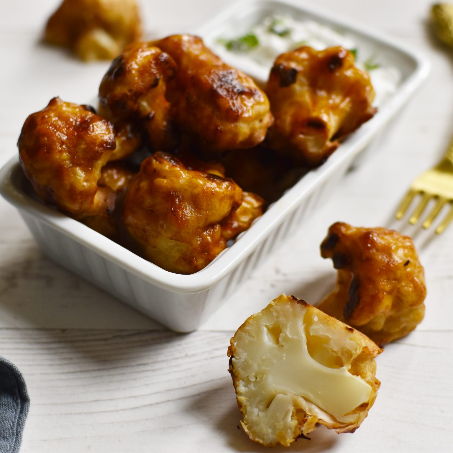 Oven baked Vegan Cauliflower hot wings Anne Travel Foodie