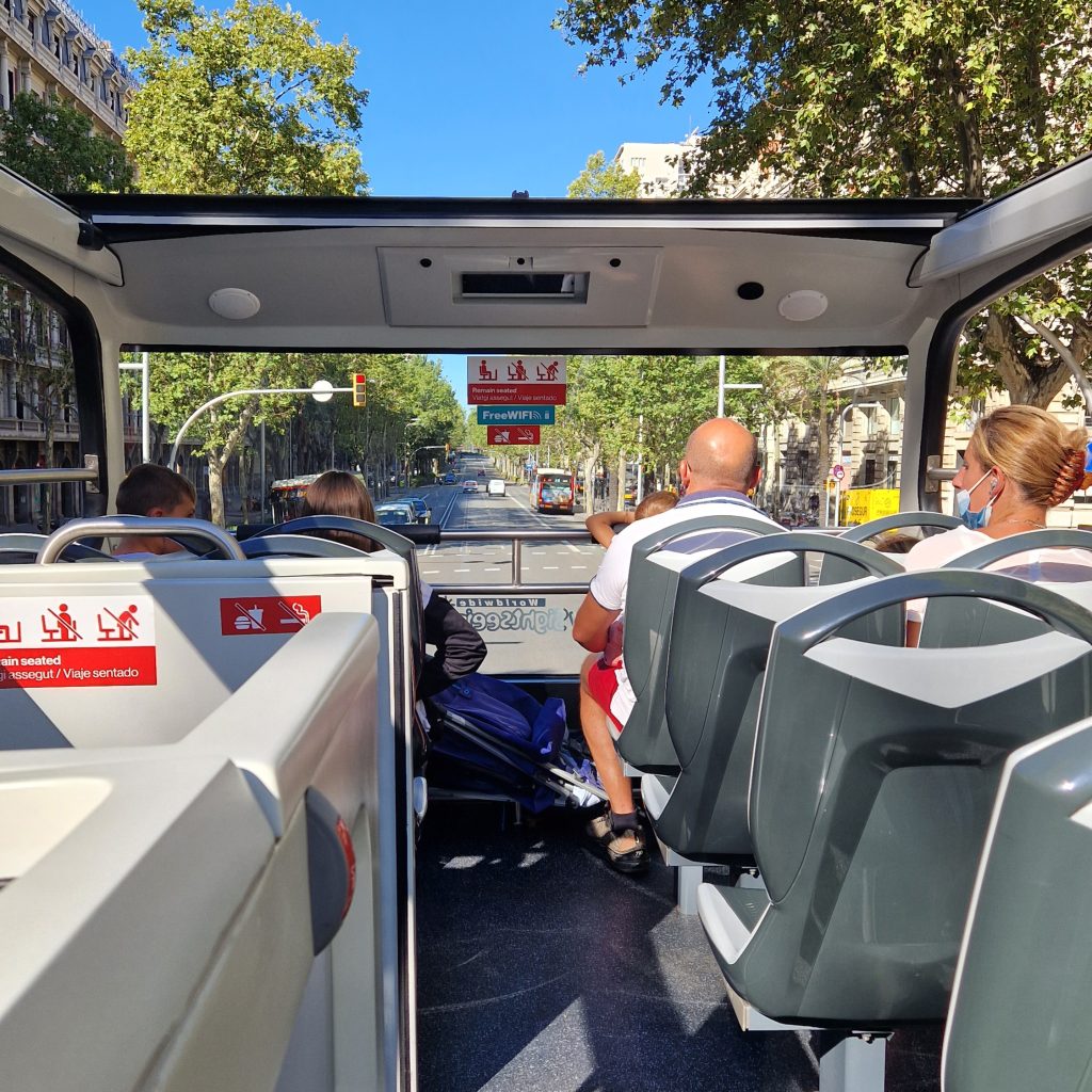 double decker bus in Barcelona for kids