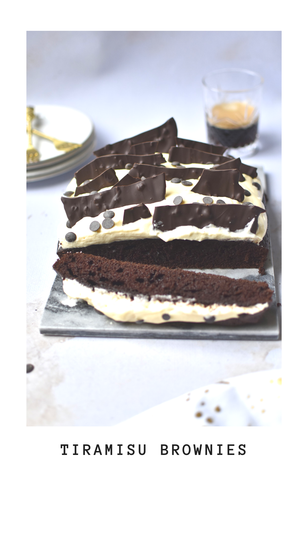 Recipe Tiramisu Brownies - Anne Travel Foodie