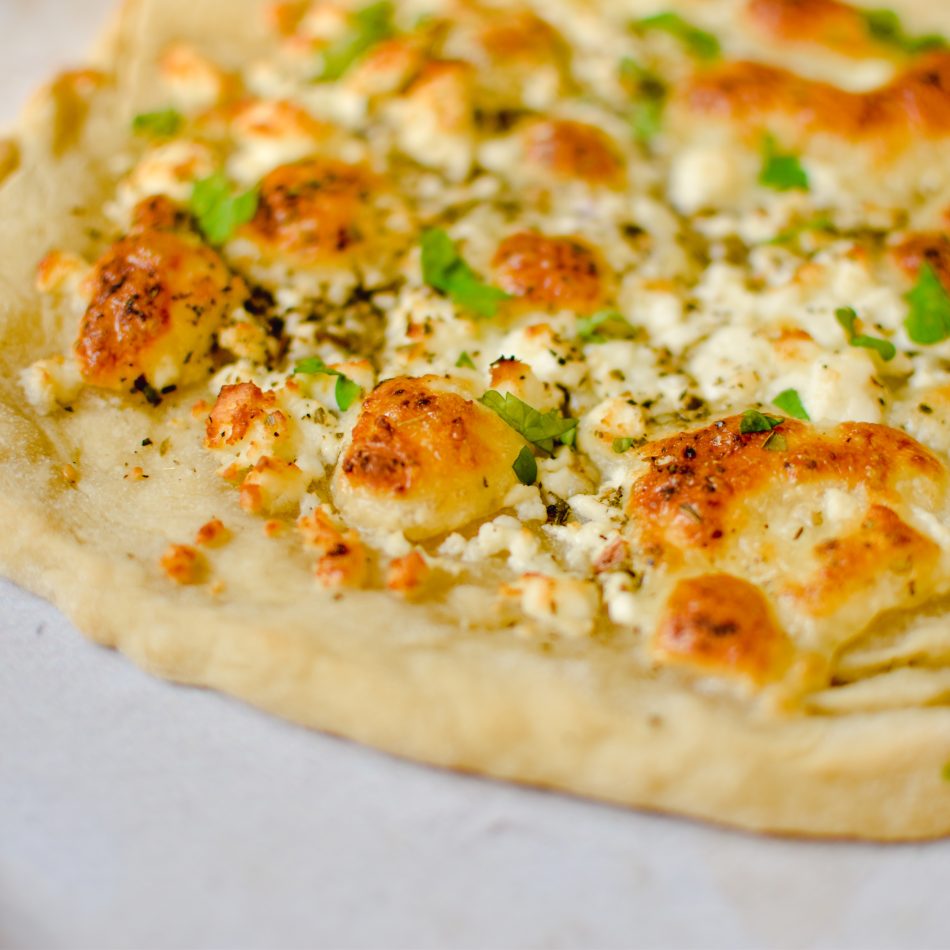 Manakish, Middle Eastern Flatbread With Cheese - Anne Travel Foodie