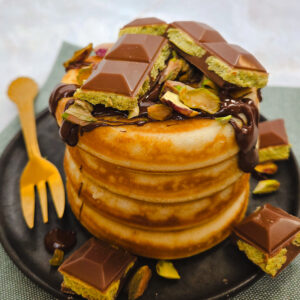 Dubai Chocolate Pancakes - Anne Travel Foodie